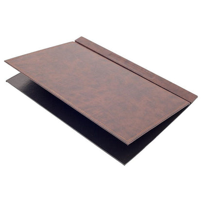 MOOG Leather Desk Set - Double Document Tray- Brown - 10 PCS - Kool Products