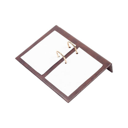 MOOG Leather Desk Set - Double Document Tray- Brown - 10 PCS - Kool Products