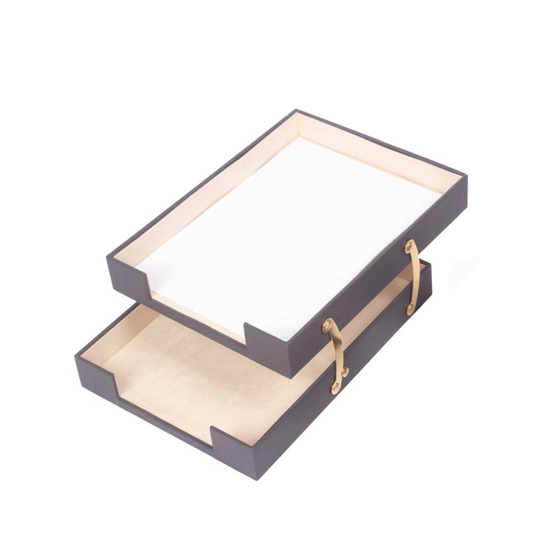 MOOG Leather Double Document Tray - Kool Products