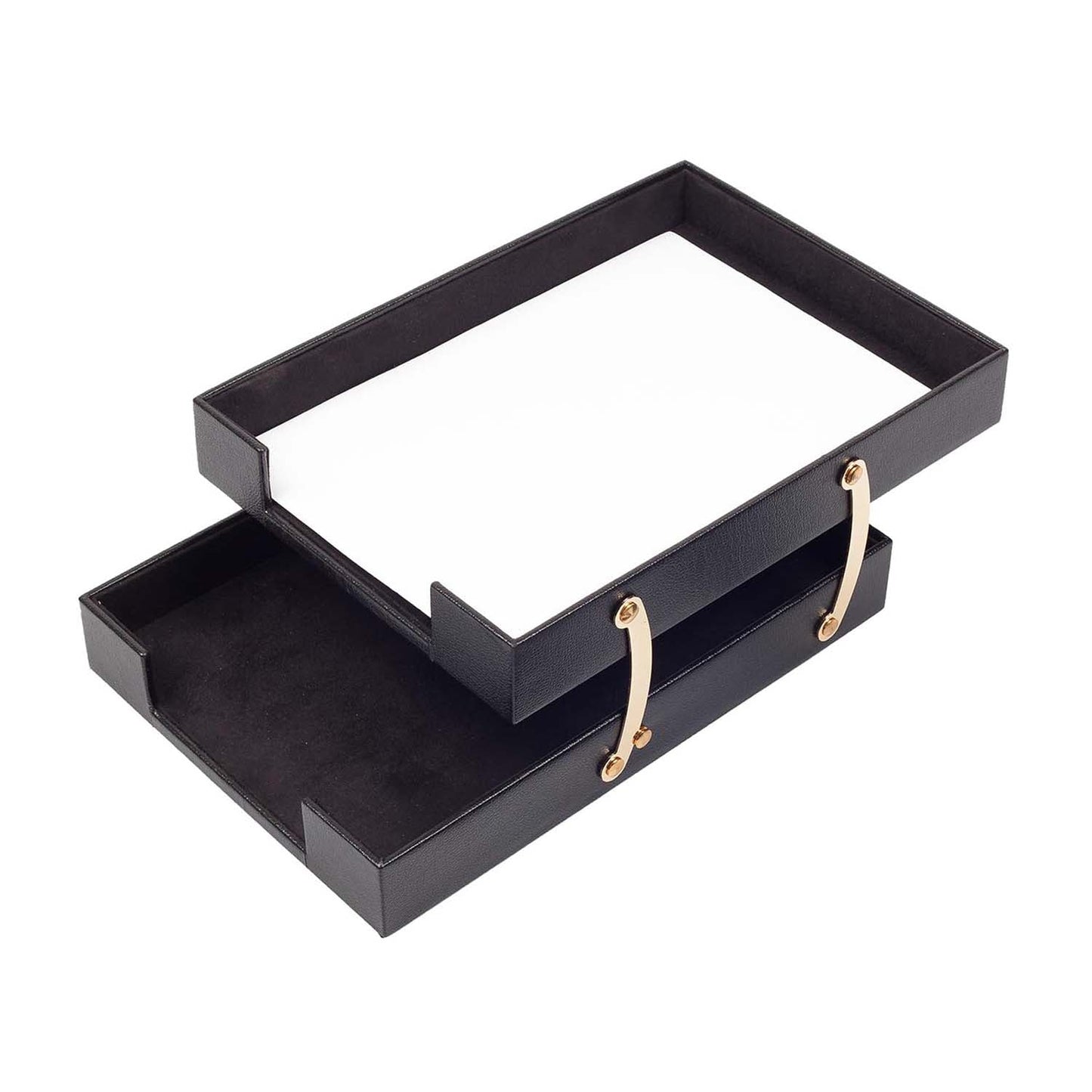 MOOG  Leather Double Document Tray - Kool Products