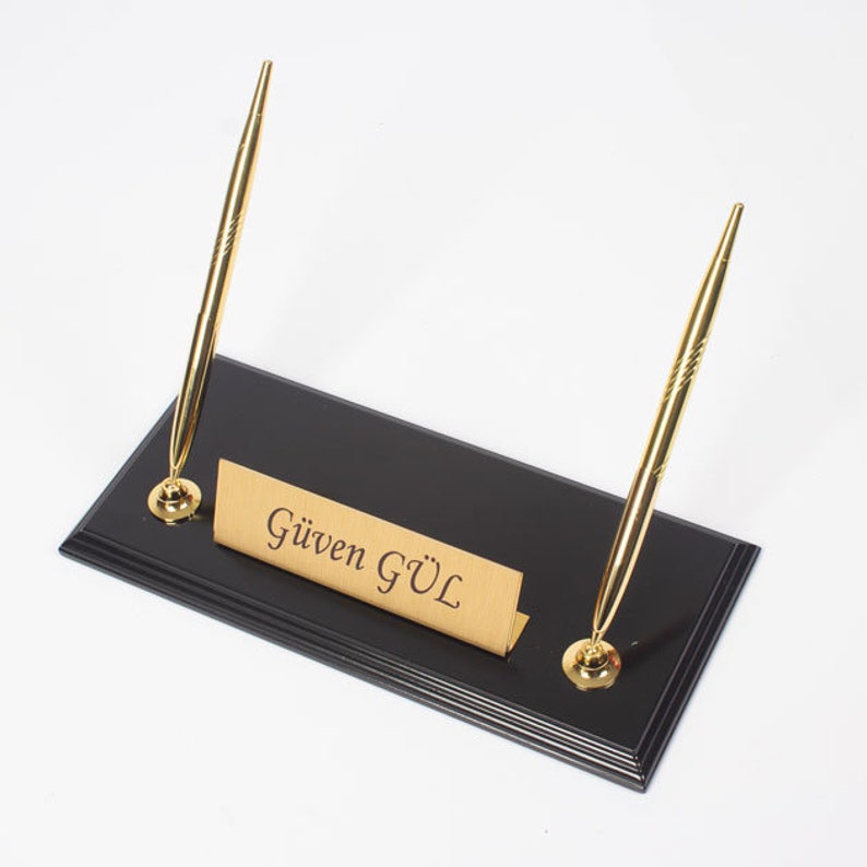 MOOG Prestige Wood Desk Set - Black -  12PCS - Kool Products