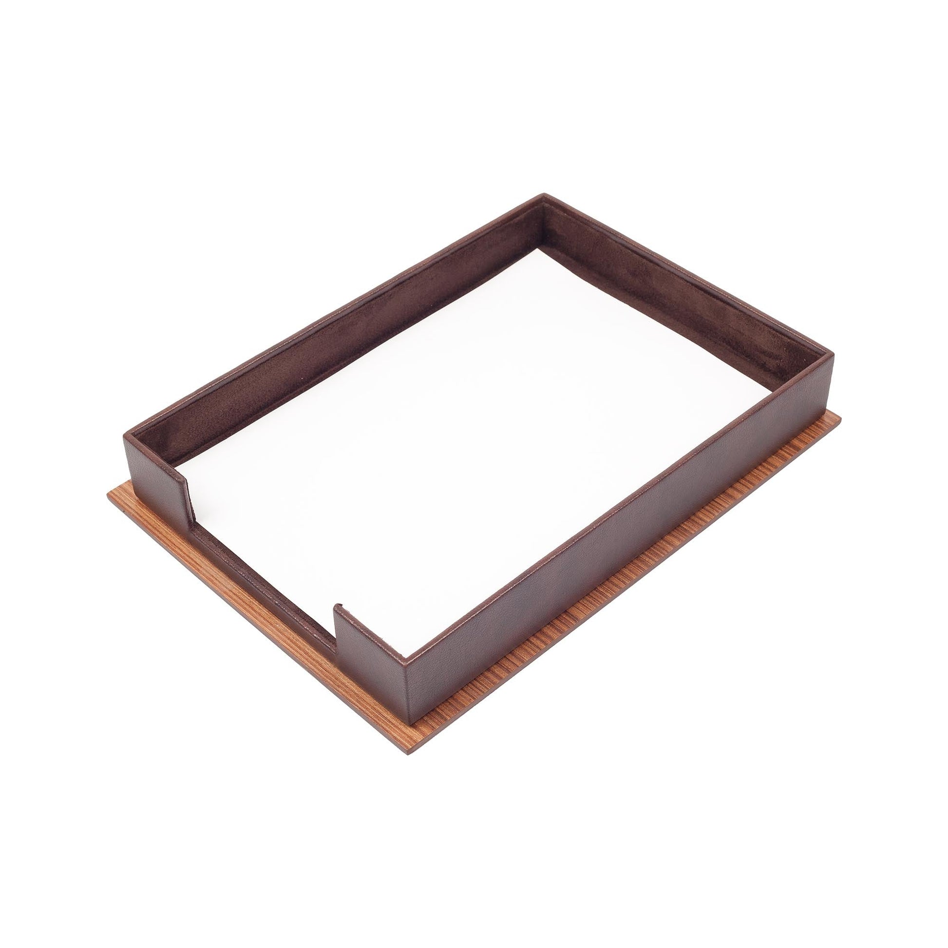 MOOG  Star Wooden & Leather Document Tray - Kool Products