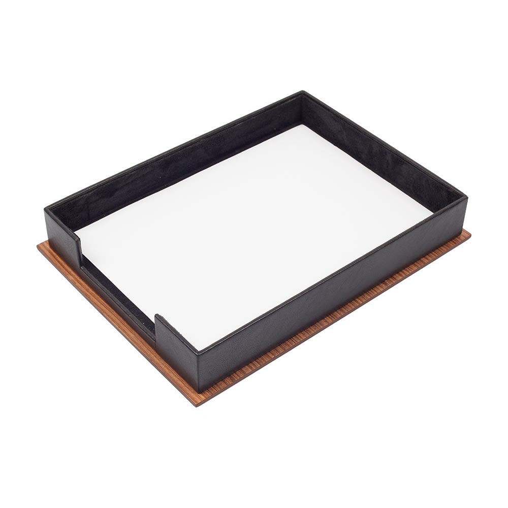 MOOG  Star Wooden & Leather Document Tray - Kool Products