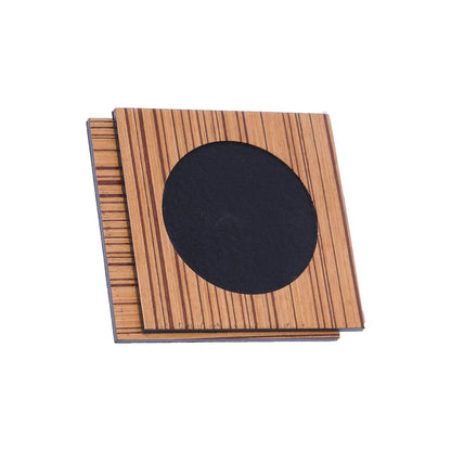 MOOG Zebrona Leather Desk Set-Brown- 11 PCS - Kool Products