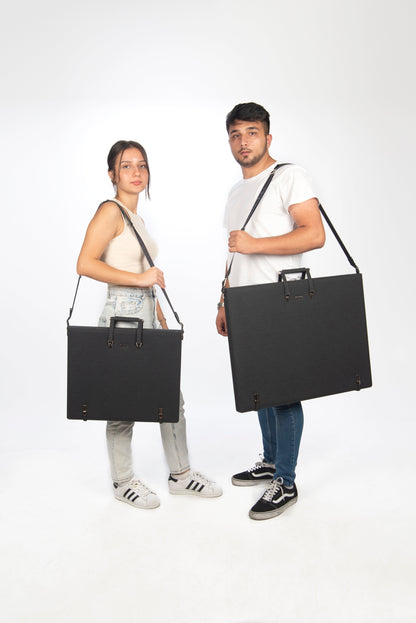 Leather Binder Leather Portfolio Gifts For Painters - Portfolio Binder- Art Supplies Organizer - Kool Products