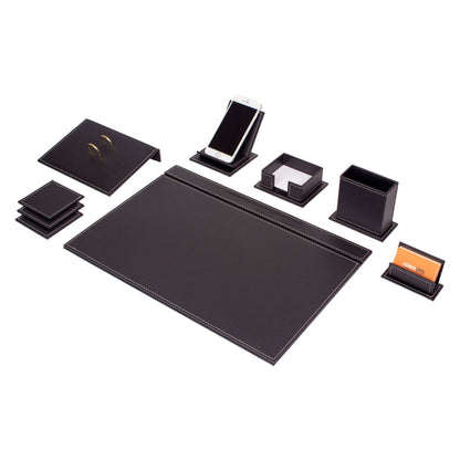 MOOG Luxury Desk Set-9 Accessories-  Black - 9 PCS - Kool Products