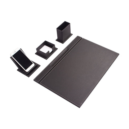 MOOG Luxury Desk Set-9 Accessories- Brown- 9 PCS - Kool Products