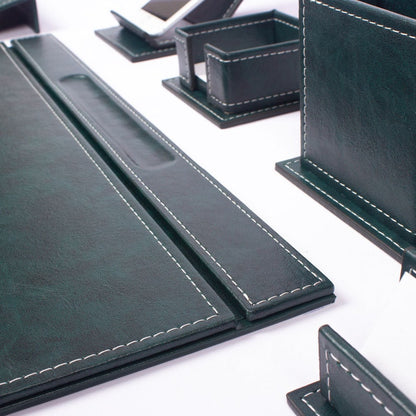 MOOG Luxury Desk Set-9 Accessories- Green - 9 PCS - Kool Products