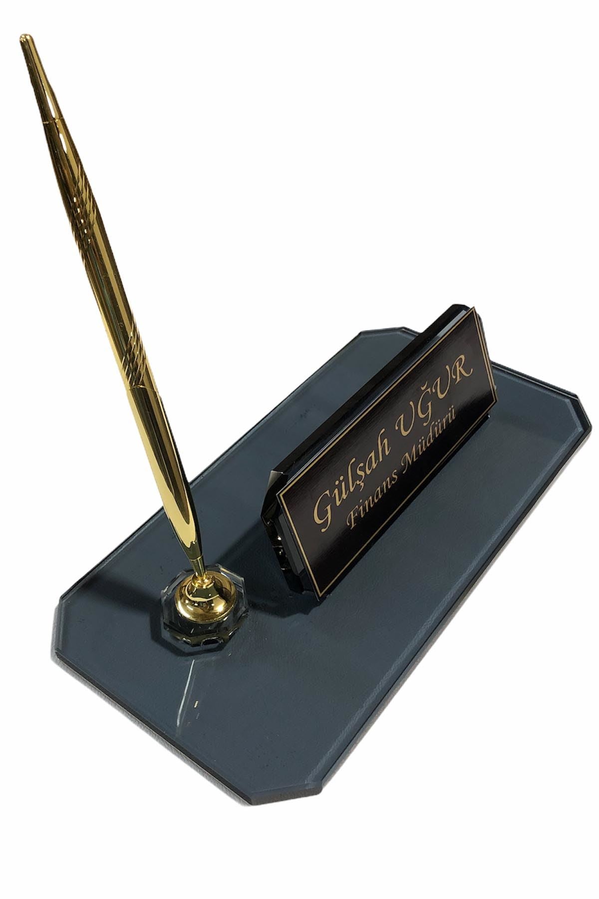 MOOG  Glass Desk Name Plate - Kool Products