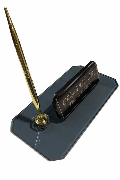 MOOG  Glass Desk Name Plate - Kool Products