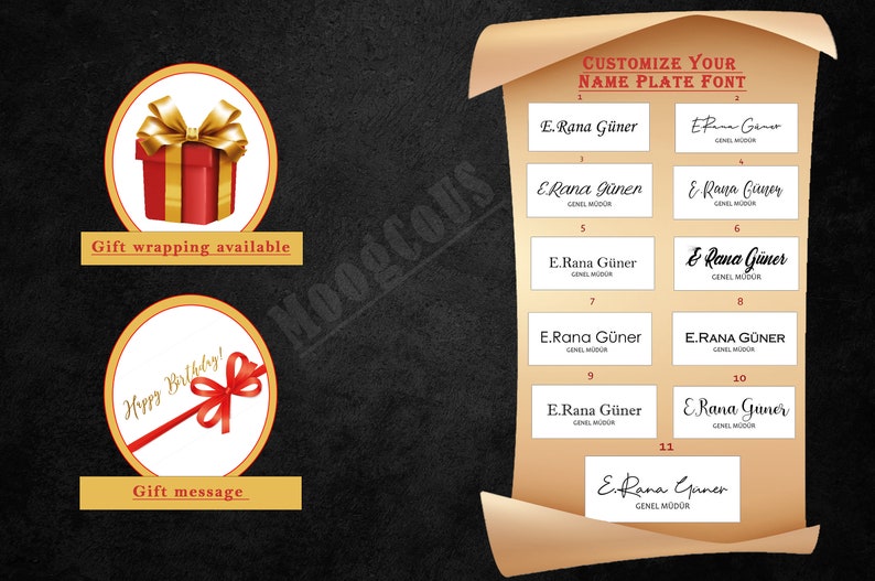 MOOG Star Leather Desk Set -Walnut Wood Combination - Black-10 PCS - Kool Products