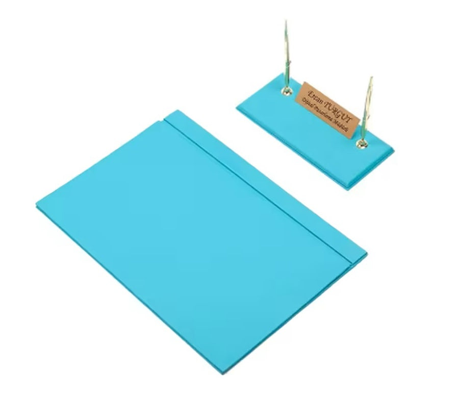 MOOG Leather Desk Set - Green- 2 PCS - Kool Products