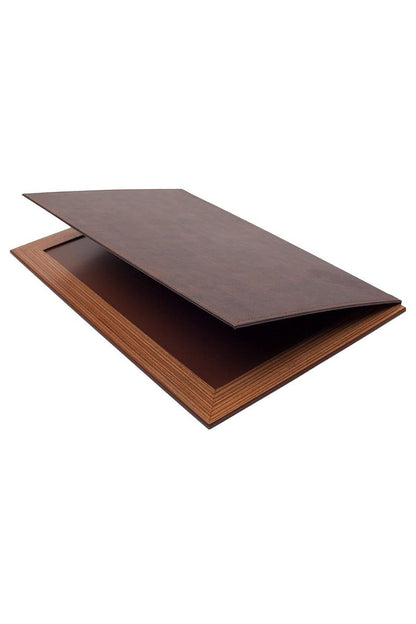 MOOG Star Leather Desk Set -Walnut Wood Combination -Double Document Tray - Green-11 PCS - Kool Products