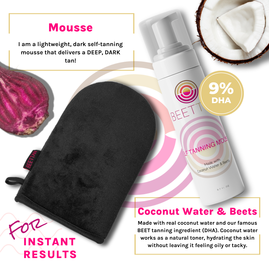 SELF TANNING MOUSSE (MADE W/ COCONUT WATER AND BEETS) - Kool Products