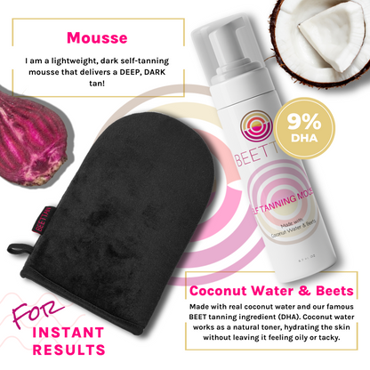 SELF TANNING MOUSSE (MADE W/ COCONUT WATER AND BEETS) - Kool Products