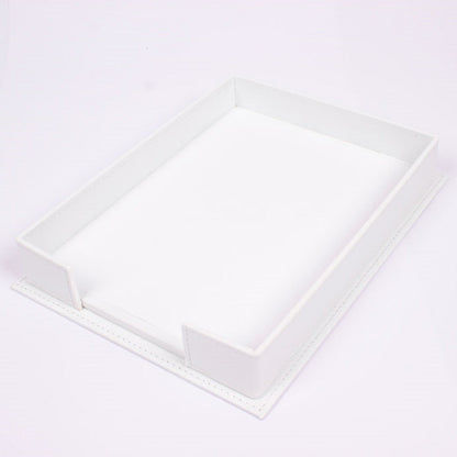 MOOG Luxury Desk Set - Single Document Tray- White- 13 PCS - Kool Products
