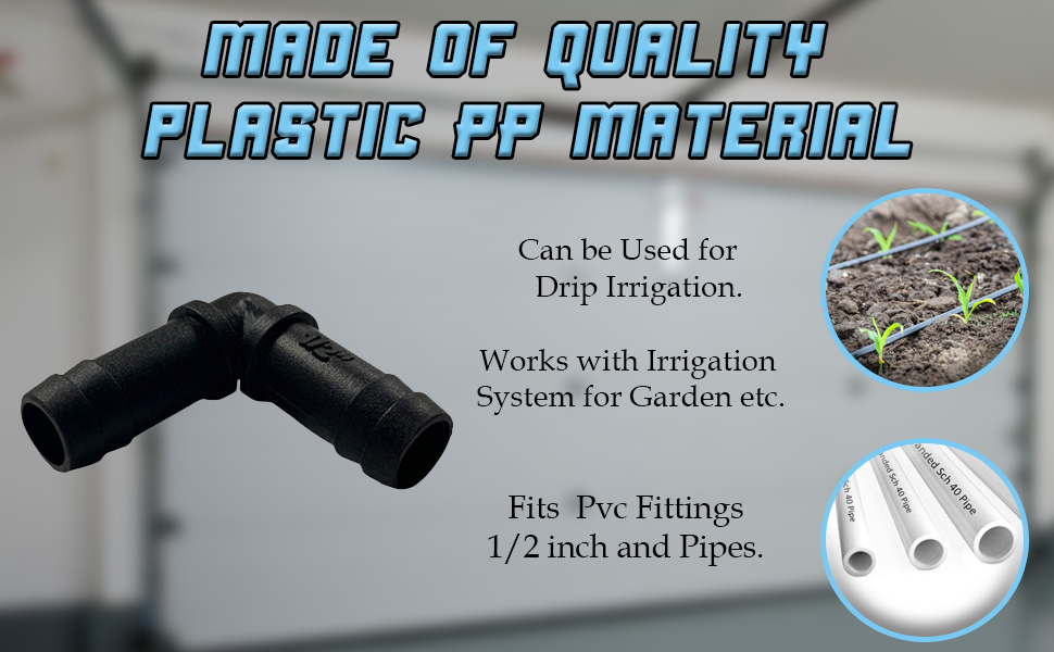 KP Kool Products 3/4 inch Elbow Connector for 3/4 PVC Pipe I Plastic Tube I Plastic Pipe Fitting I Plastic Water Fitting (12 Pack) 6.14 freeshipping - Kool Products