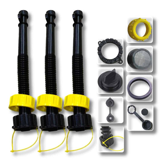 3-Pack 11" Flexible Spouts with Accessories - $26.49 with Free Shipping - Kool Products