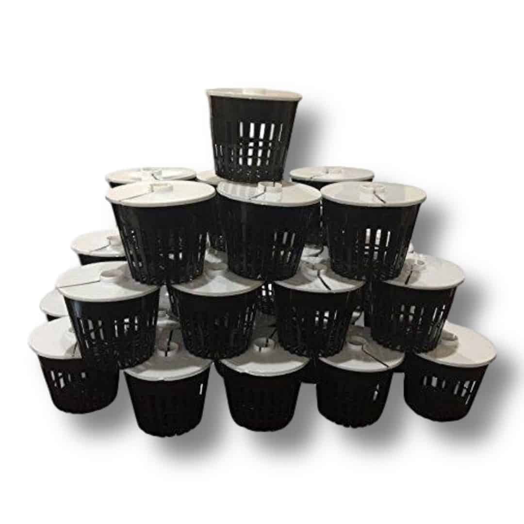 Net Pot 3 inch with Lids Mesh Hydroponic Aeroponic Orchid Round (25 Pack) 14.99 freeshipping - Kool Products