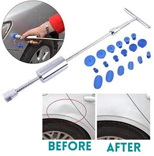 Paintless Dent Repair Tools Dent Puller Kits Pops a Car Dent Removal Kit,  Slide Hammer & Glue Gun for Automobile Body Motorcycle Refrigerator Washer  
