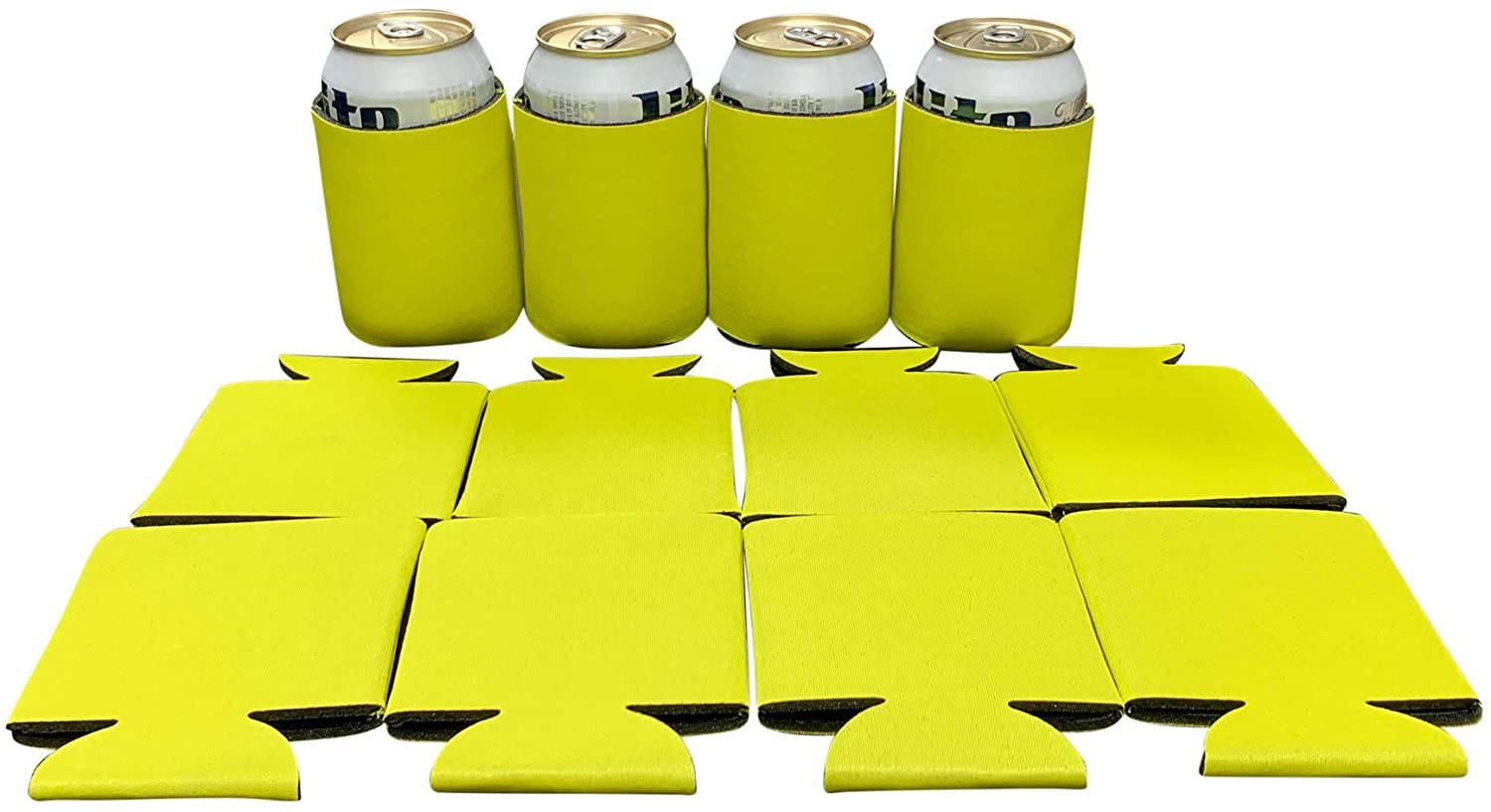 GOALONE 6Pcs/Set Beer Can Cooler Blank Neoprene Can Sleeves