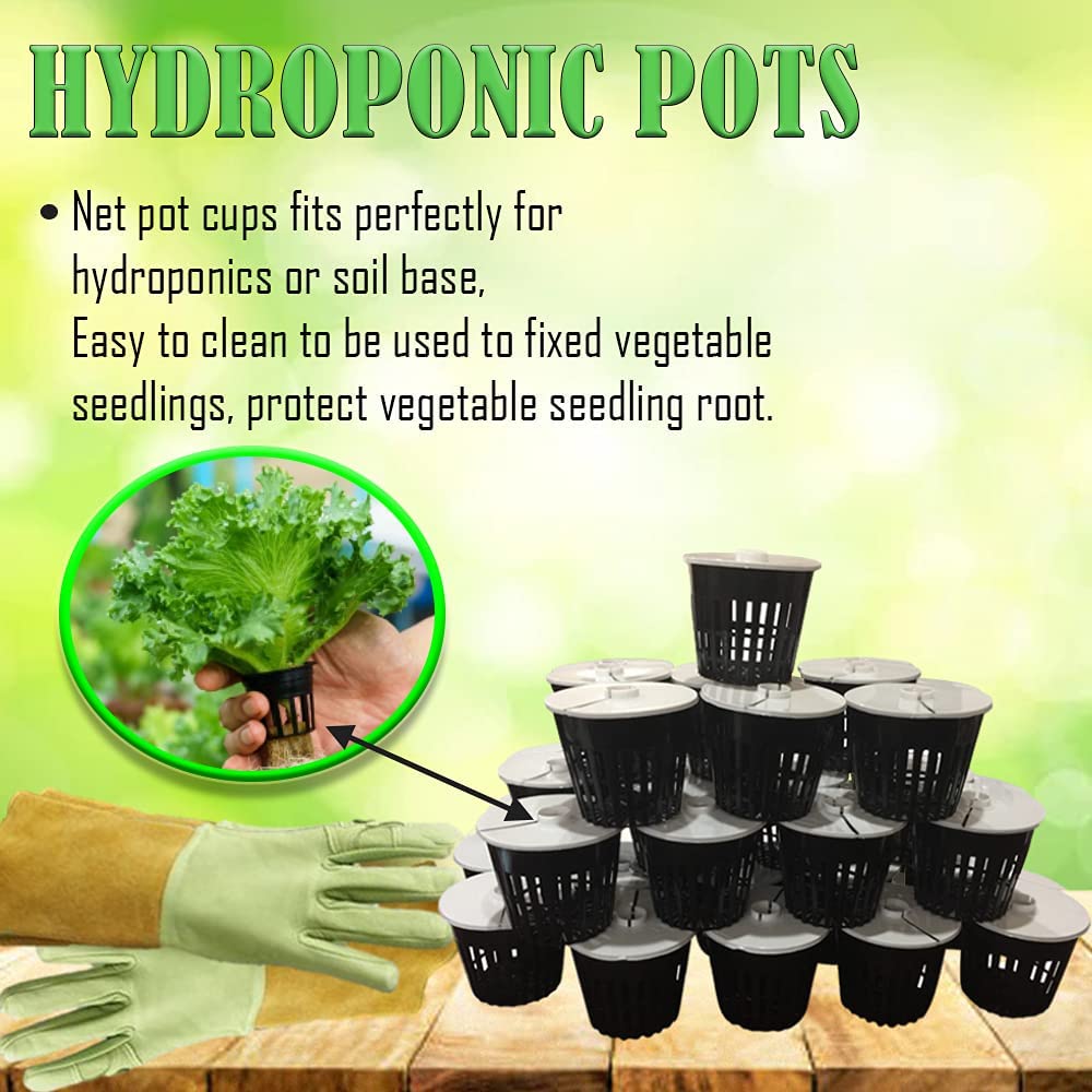 Net Pot 3 inch with Lids Mesh Hydroponic Aeroponic Orchid Round (25 Pack) 14.99 freeshipping - Kool Products