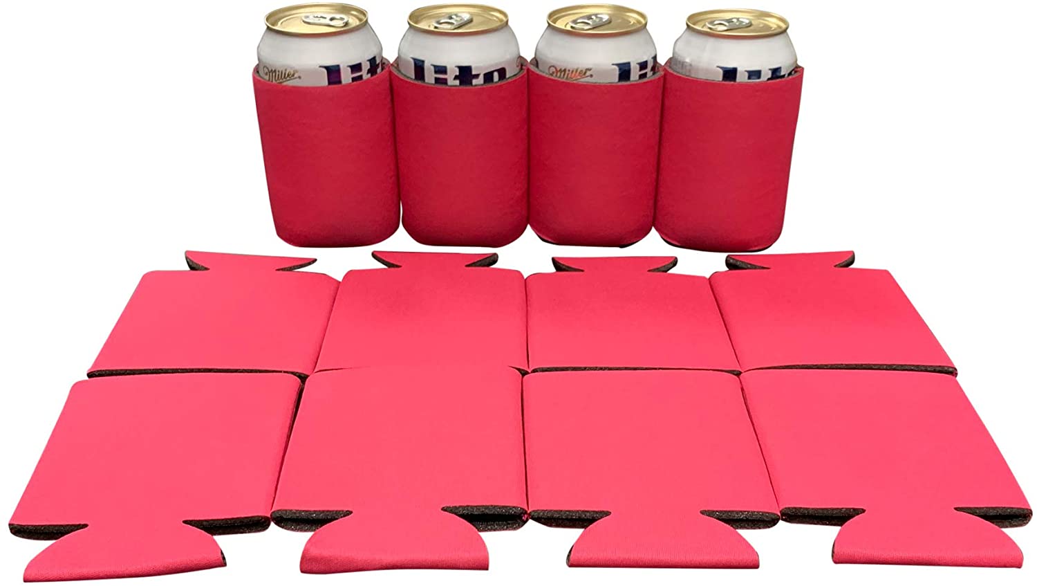 Blank Beer Can Coolers Sleeves (60-Pack) Soft Insulated Beer Can