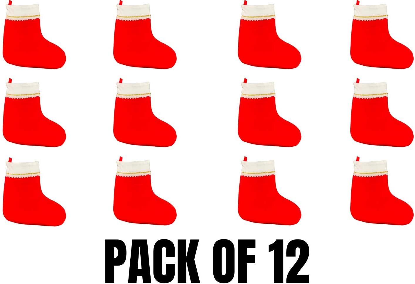 KP KOOL PRODUCTS Christmas Stockings (Set of 12) Faux Fur Christmas Decorations, Personalized Christmas Stockings with Gold Trim 14” Long 16.99 freeshipping - Kool Products