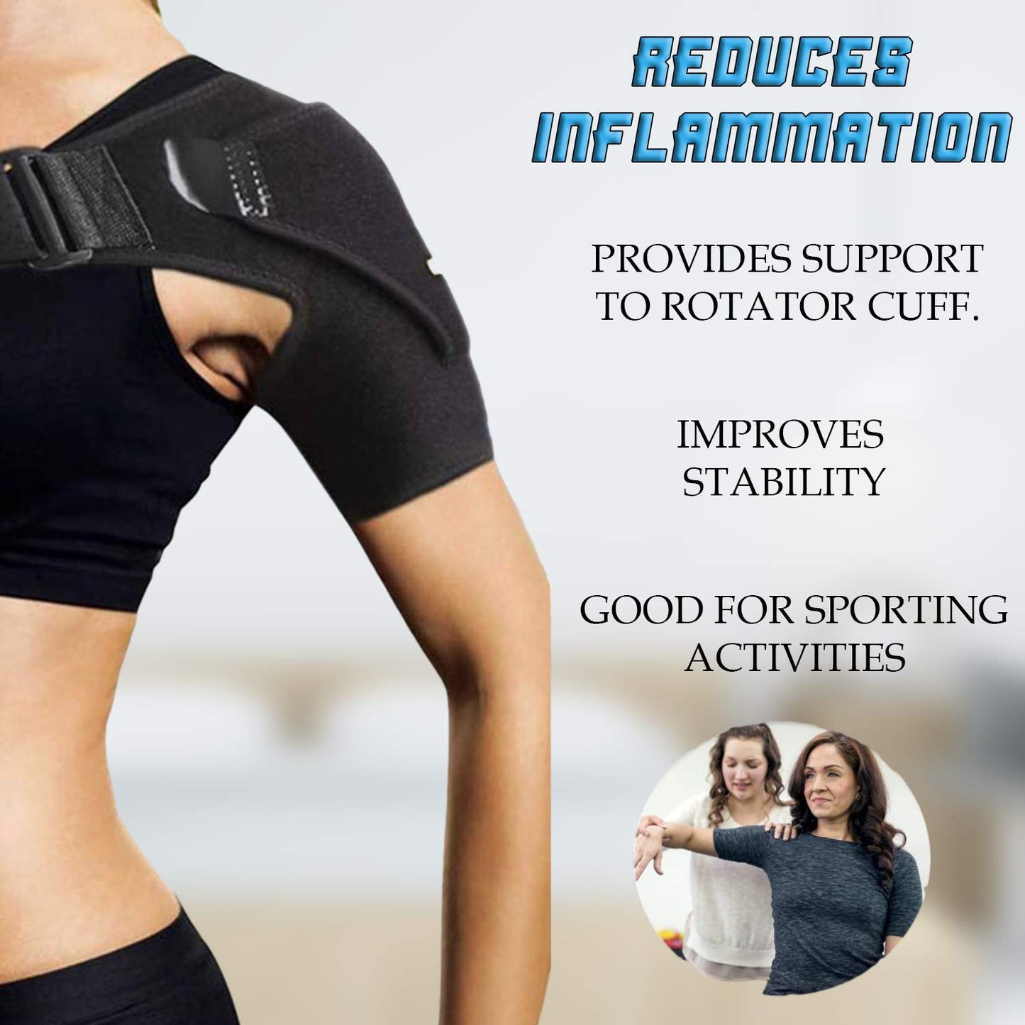 Shoulder Brace - shoulder brace for women - shoulder brace for men - rotator cuff brace - shoulder support - shoulder compression sleeve - shoulder rehab - orthopedic brace 19.99 freeshipping - Kool Products