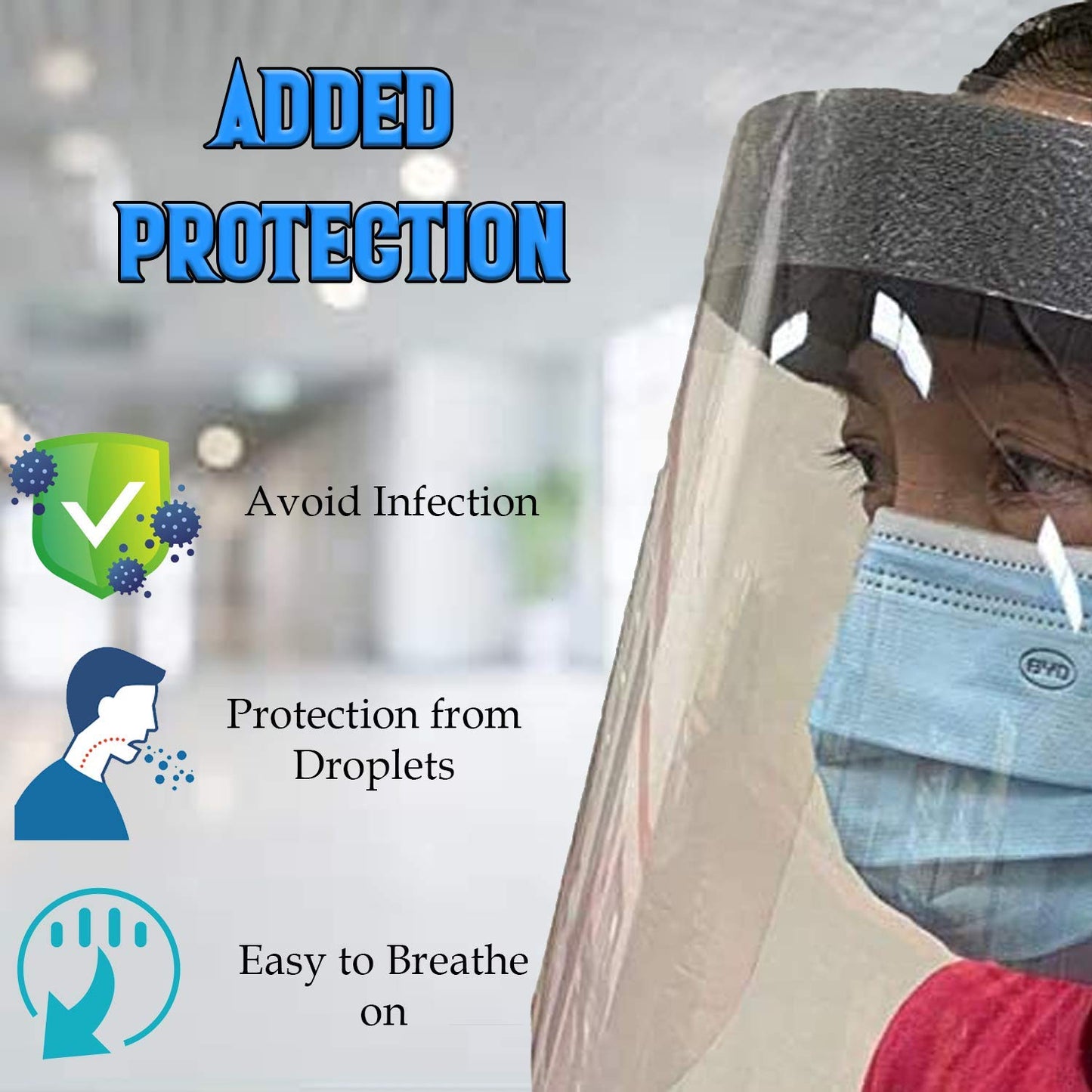 KP KOOL PRODUCTS Reusable Anti-Fog Face Shields, (Pack of 2) 7.54 freeshipping - Kool Products