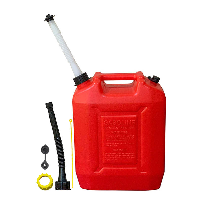 2.6 Gallon Gas Can With Two Spout (One Long Black w/ Filter and One Regular White) 39.49 freeshipping - Kool Products