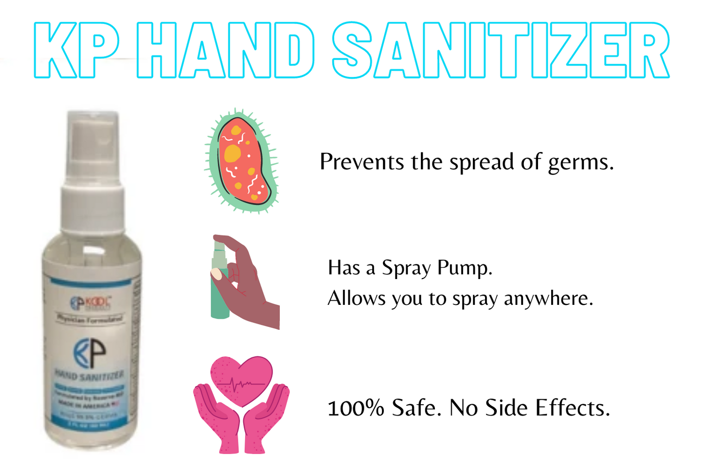 24-Pack USA-Made 60ml Hand Sanitizers - $34.99 Free Shipping - Kool Products