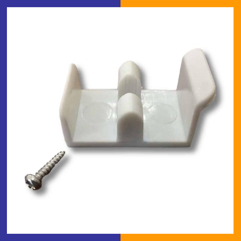 1-5/8" Wide Sliding Shower Door Jamb Guide with Screw (Pack of 2) 8.49 freeshipping - Kool Products