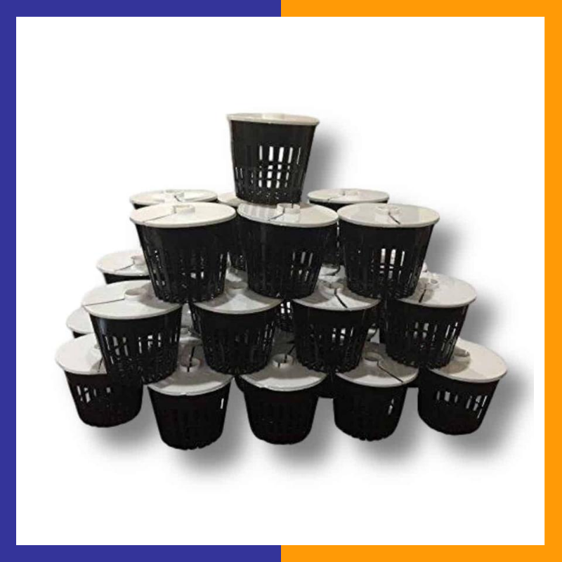 Net Pot 3 inch with Lids Mesh Hydroponic Aeroponic Orchid Round (25 Pack) 14.99 freeshipping - Kool Products