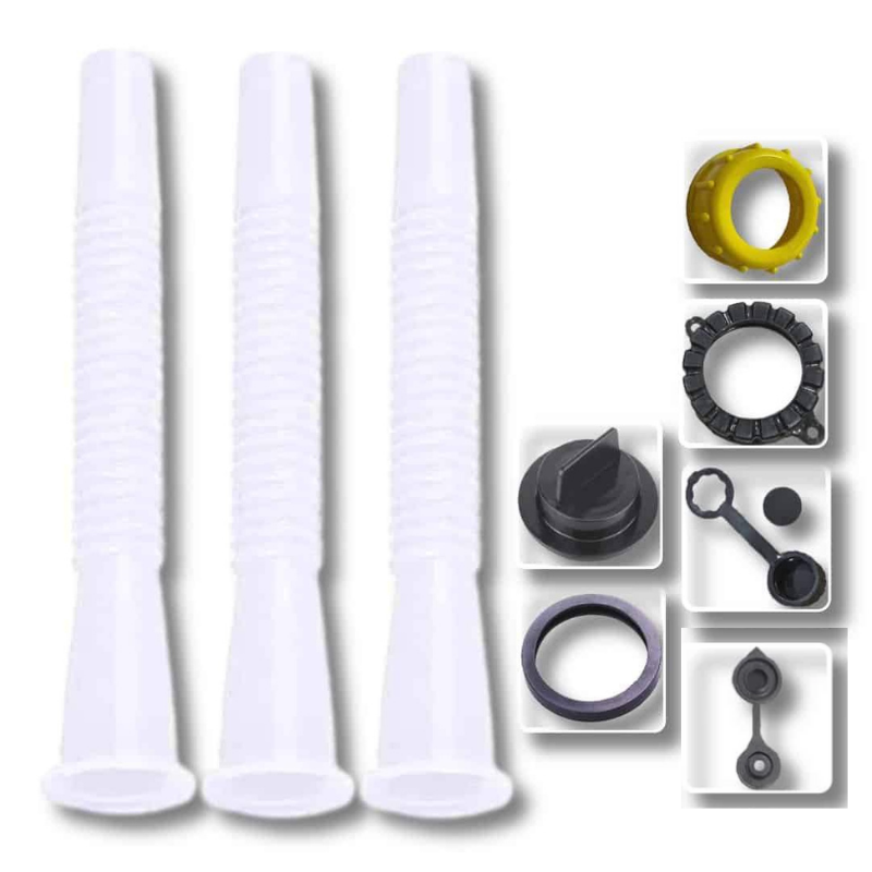 1-2 Sets Gas Can Spout Nozzle Vent Kit Funnel For Plastic Gas Cans Screw Cap  Replacement Gas Tank Nozzle Kit Automotive Tools - AliExpress