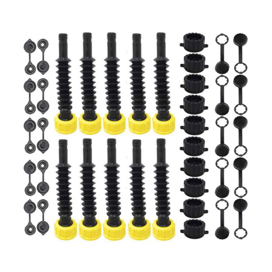 Pack of 10 Flexible Gas Spouts with Thread Caps - $84.99 with Free Shipping - Kool Products