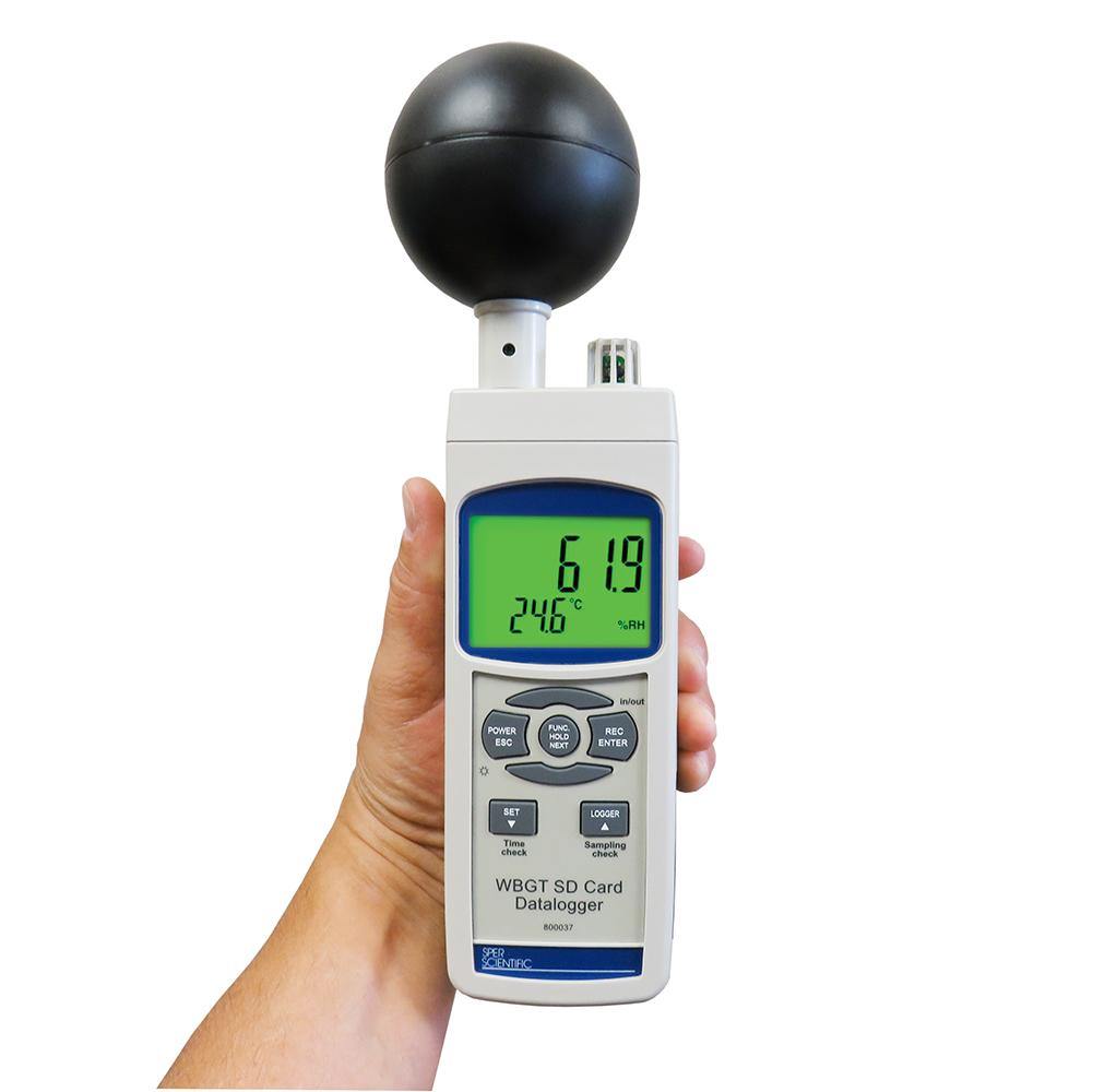 Wet Bulb Globe Heat Stress Meter SD Card Logger