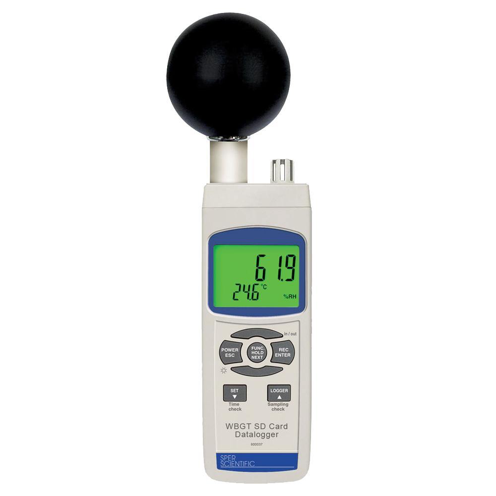 Wet Bulb Globe Heat Stress Meter SD Card Logger