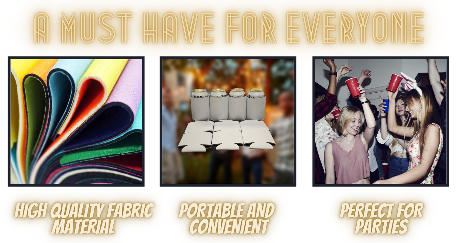 Blank Beer Plain Can Cooler Sleeves - $7.99 with Free Shipping - Kool Products