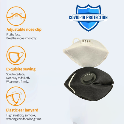 6 Pack (3 Black + 3 White) Reusable Washable Cotton Cloth Face Mask with Filter 6.99 freeshipping - Kool Products