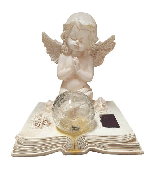 ANGEL PRAYING FIGURINE WITH SOLAR LIGHT 26.49 freeshipping - Kool Products