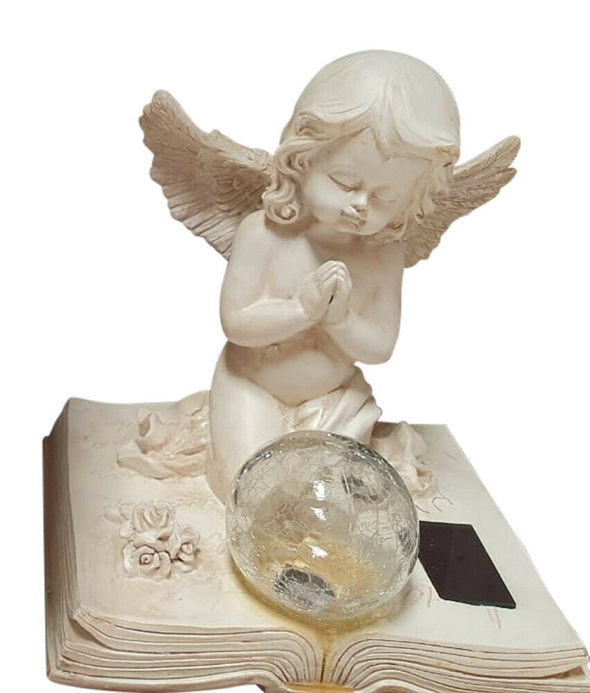 ANGEL PRAYING FIGURINE WITH SOLAR LIGHT 26.49 freeshipping - Kool Products