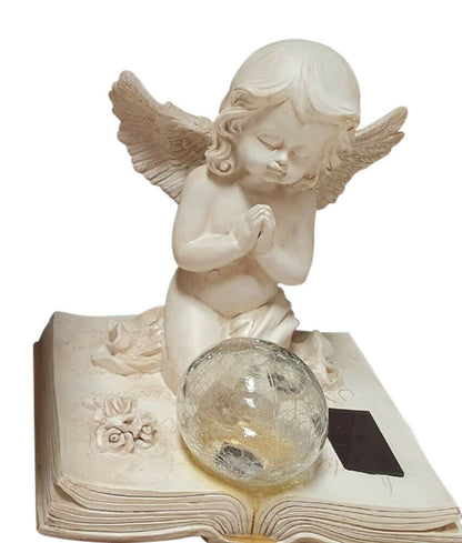 ANGEL PRAYING FIGURINE WITH SOLAR LIGHT 26.49 freeshipping - Kool Products