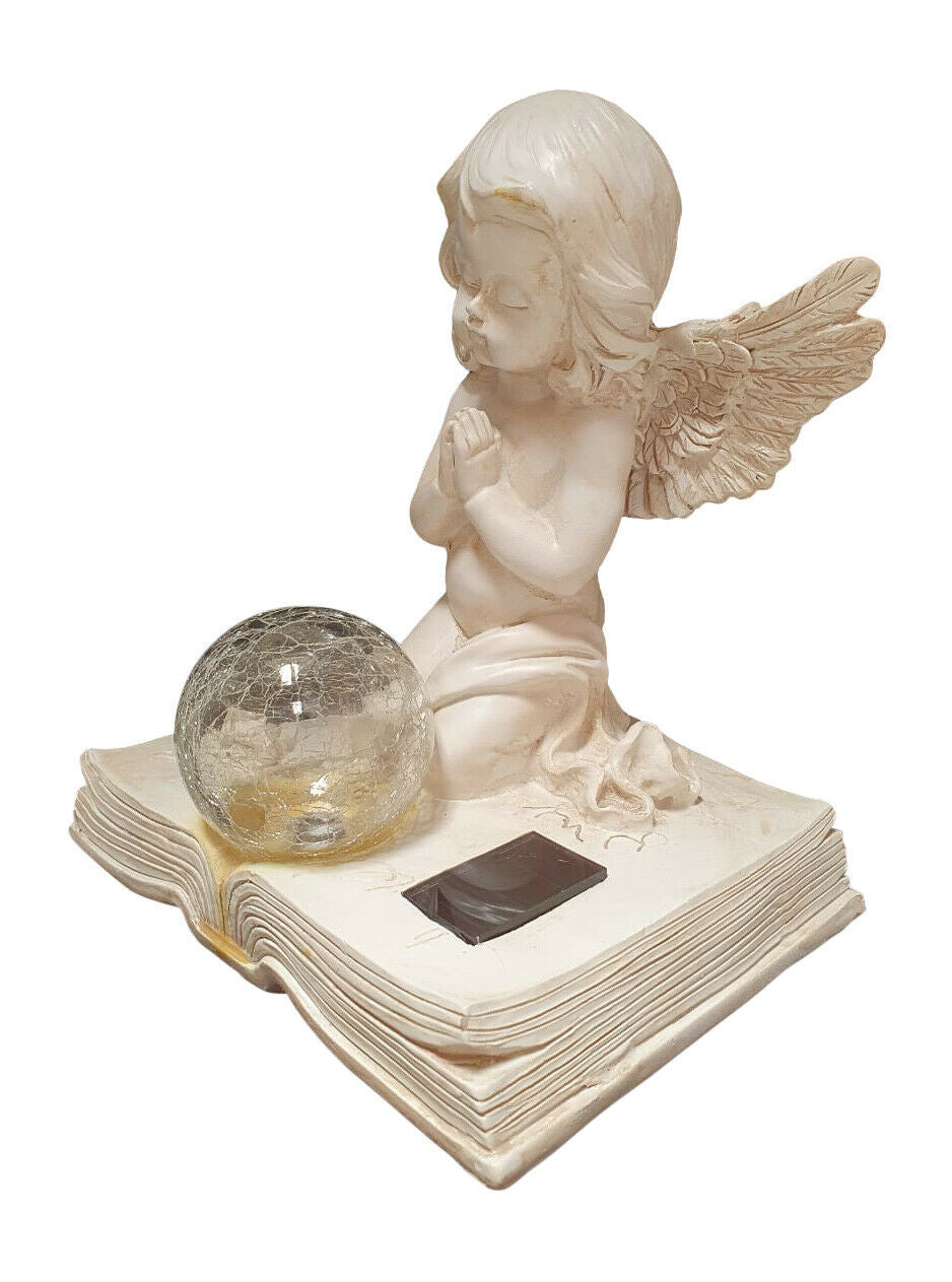 ANGEL PRAYING FIGURINE WITH SOLAR LIGHT 26.49 freeshipping - Kool Products