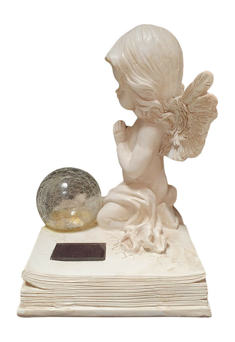 ANGEL PRAYING FIGURINE WITH SOLAR LIGHT 26.49 freeshipping - Kool Products