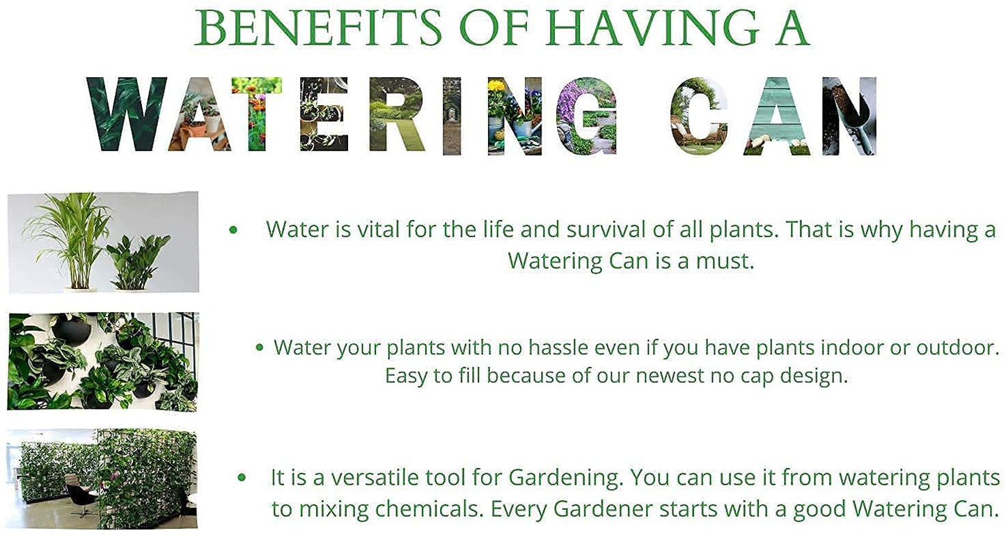 Kool Products (1 Pack) 1/2 Gallon Plant Watering Can Indoor Watering Pot for House Plants - BPA Free (Grey) 12.99 freeshipping - Kool Products