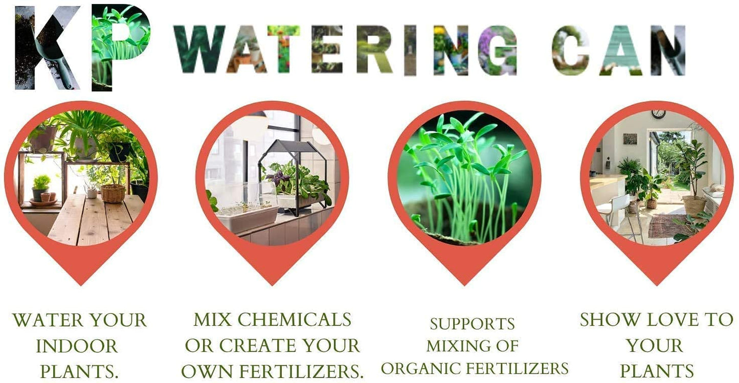 Kool Products Watering Can Indoor | Small Indoor Watering Cans for House Plants | Mini Plant Watering Cans | Plastic Watering Cans (1 Pack) 1/2 Gallon Plant Watering Can BPA Free (Green) 16.99 freeshipping - Kool Products