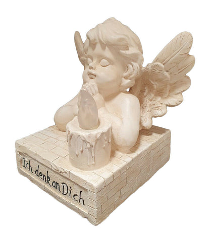 Solar Powered Figurine With Angel Praying (Ich Denk An Dich) 53.18 freeshipping - Kool Products