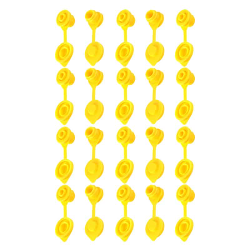 New Yellow Aftermarket Replacement Black Vent Caps (20 Units) 14.54 freeshipping - Kool Products