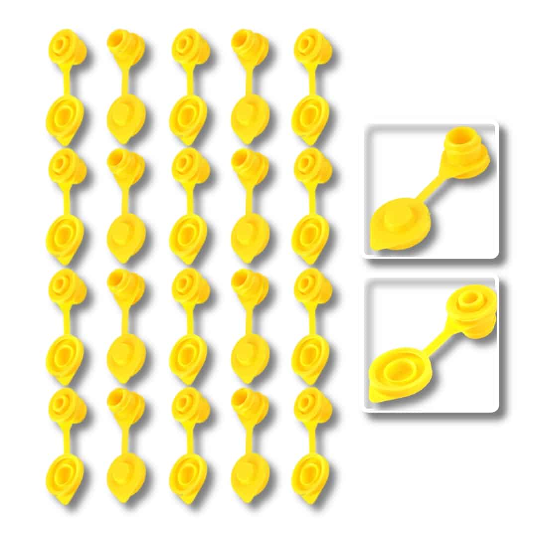 New Yellow Aftermarket Replacement Black Vent Caps (20 Units) 14.54 freeshipping - Kool Products